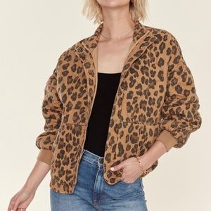 Blank NYC Quilted Leopard Jacket